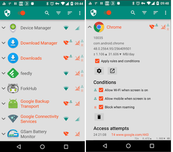 Restrict Data Usage on Android Mobile using app 2