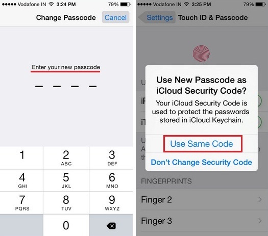 change iPhone unlocking Passcode, iPad Air/ iPad Mini Screen Password