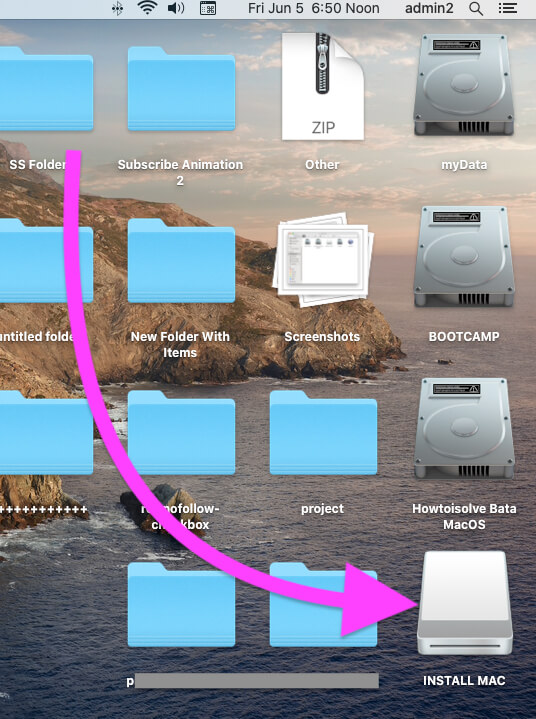 External Drive on Mac Desktop