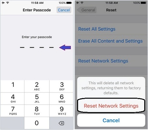 How to reset network settings on iPhone 6S, iPhone 6S Plus, iPad Air in iOS 9