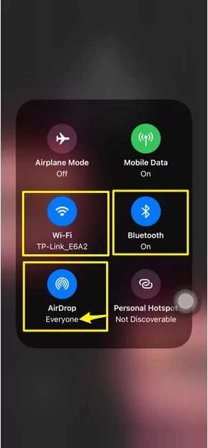 turn-airdrop-on-iphone-with-wifi-and-bluetooth-from-control-center