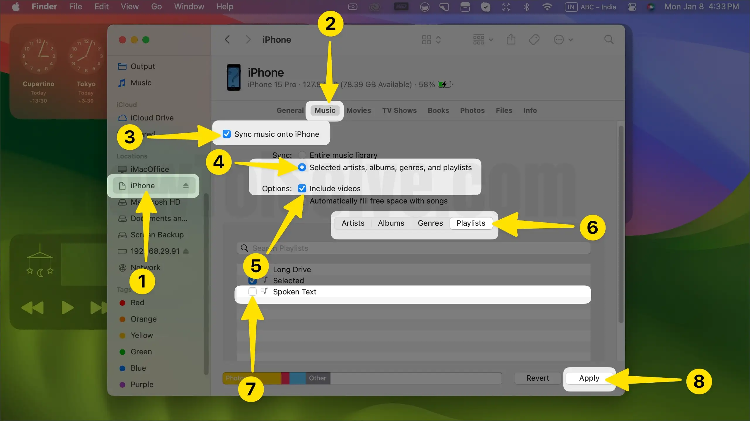 Sync Music from Mac to iPhone
