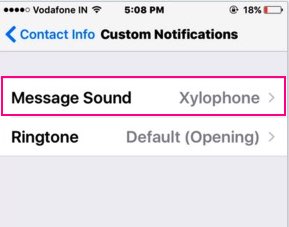 WhatsApp sound for iPhone