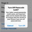 Disable or Turn off passcode in iPhone running on iOS 9