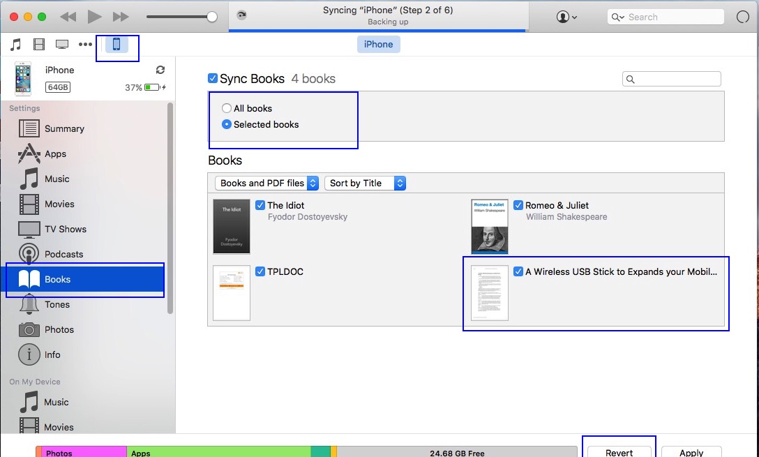 Choose PDF that you want sync in Mac