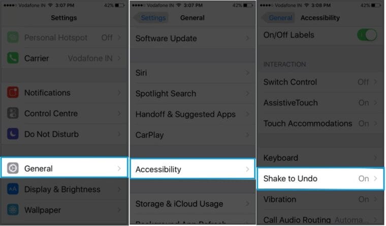 How to Turn off Shake to Undo on iPhone 17, 16