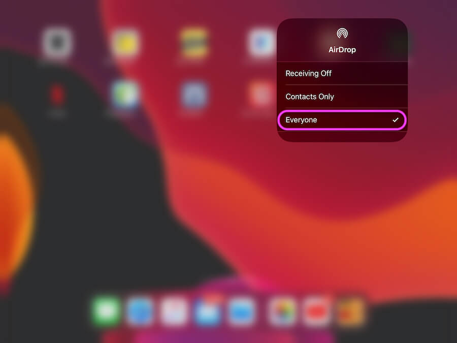 Enable Airdrop on iPad for Everyone