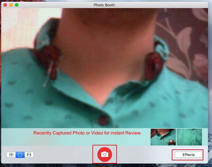 take picture on Mac with webcam or iSight camera on OS X