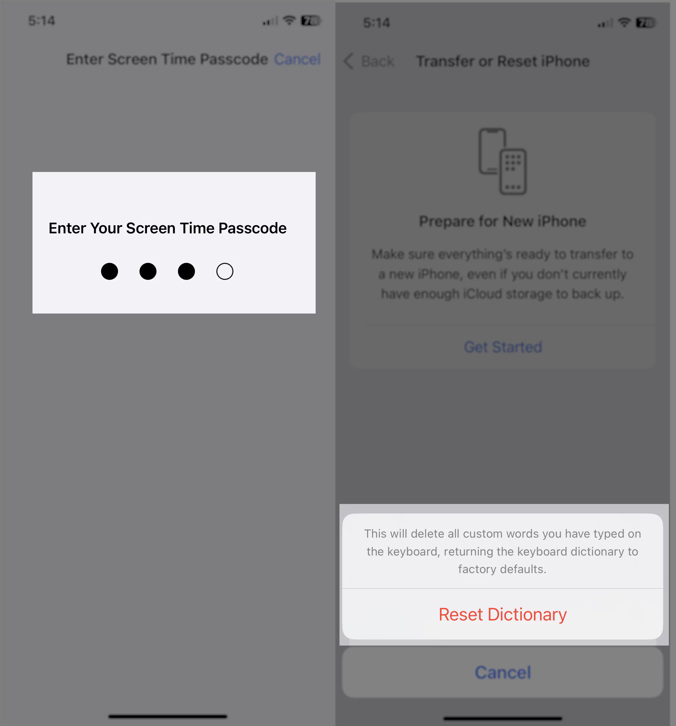 enter-screen-time-passcode-and-tap-reset-dictionary-on-your-iphone