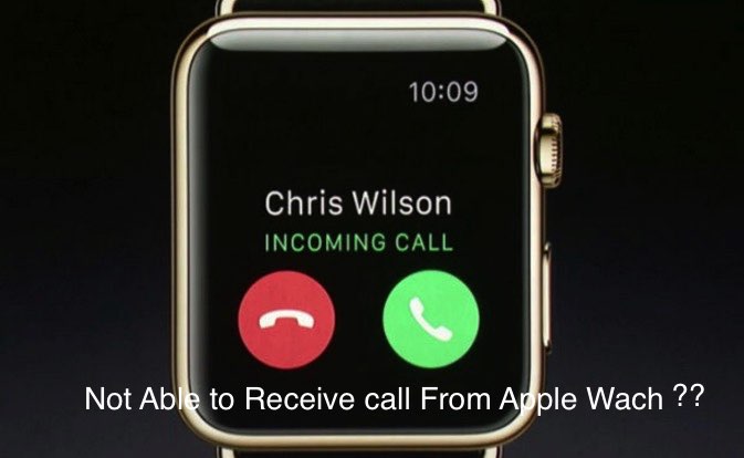 Apple watch can't answer call