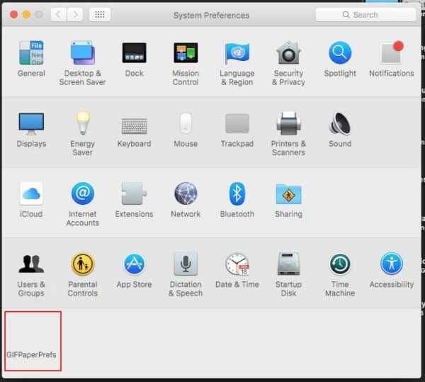 Set gif image as a Desktop background on Mac