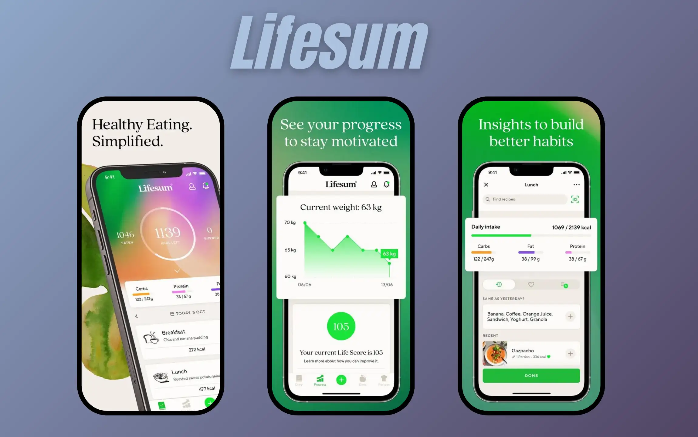 Lifesum Diet App for iPhone