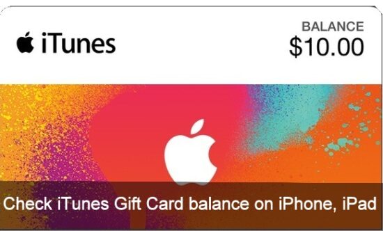 How to check iTunes Gift Card balance on