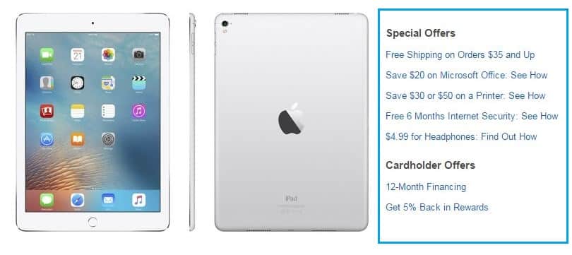 iPad pro extra offer on buy from best buy