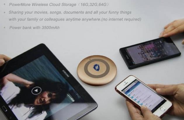Rechargeable Wireless Personal cloud storage