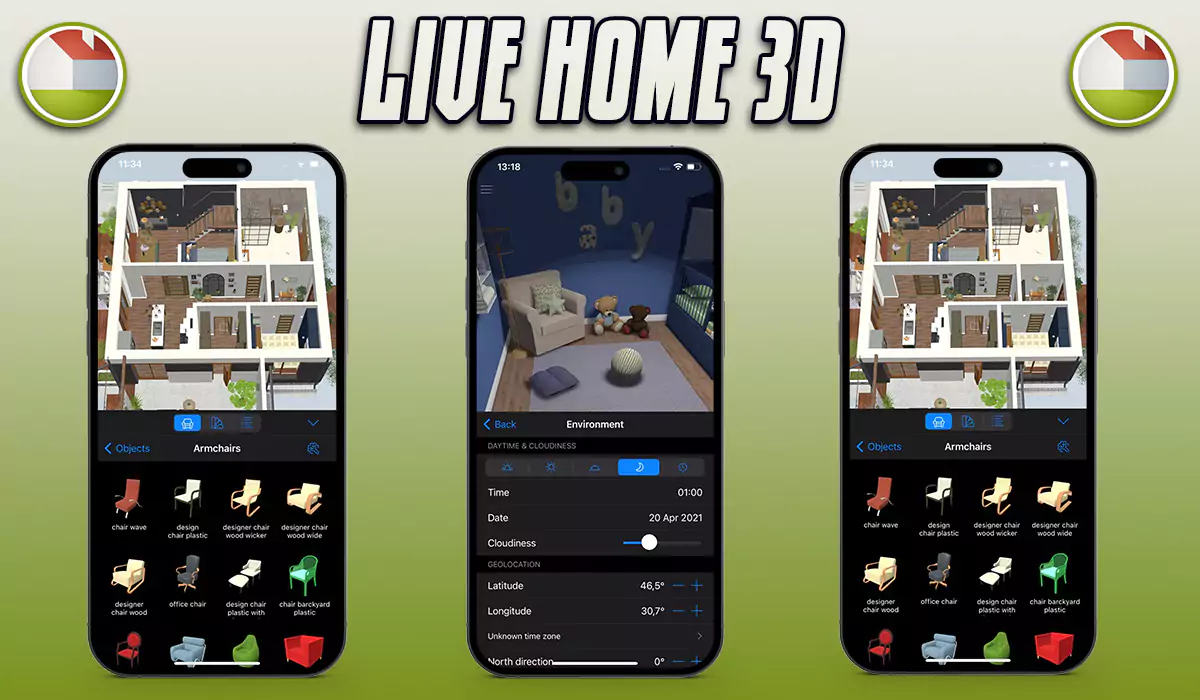 live-home-3D interior design app for iPad and iPhone