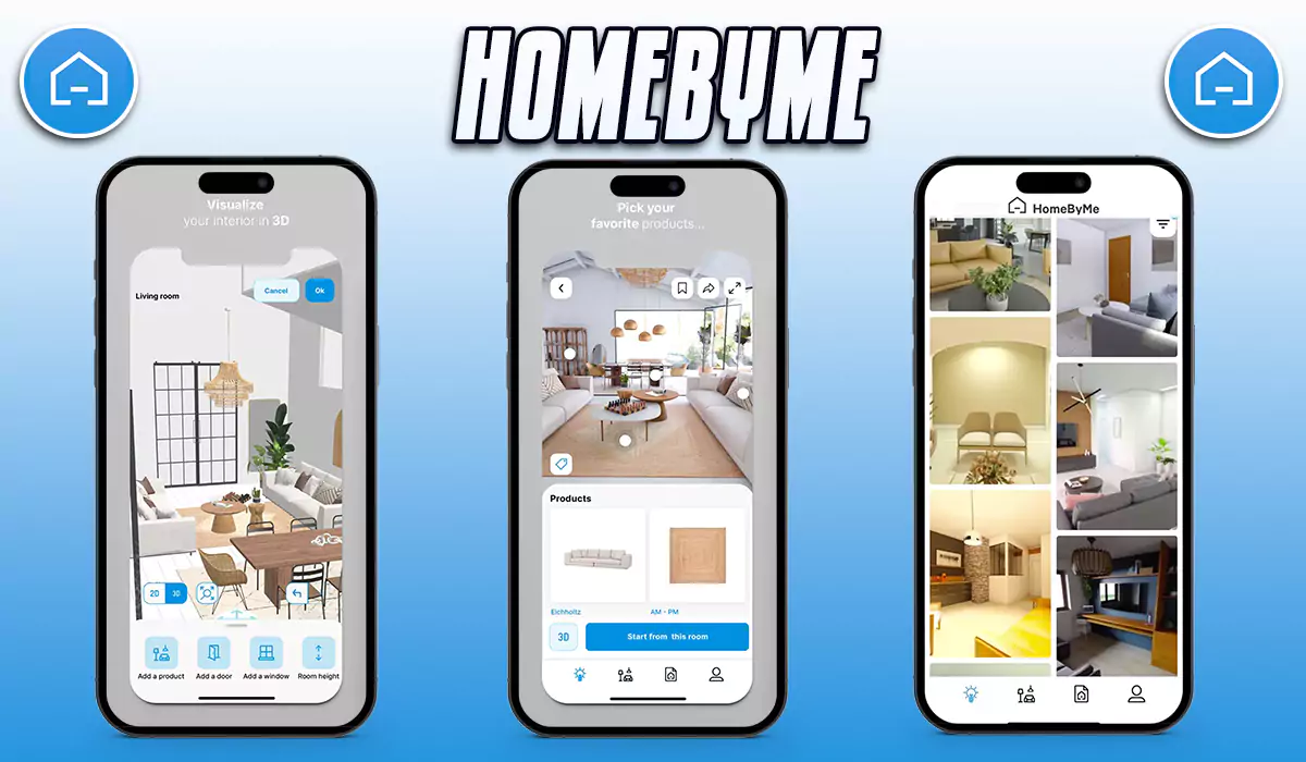 homebyme Interior design app for iPhone and iPad users