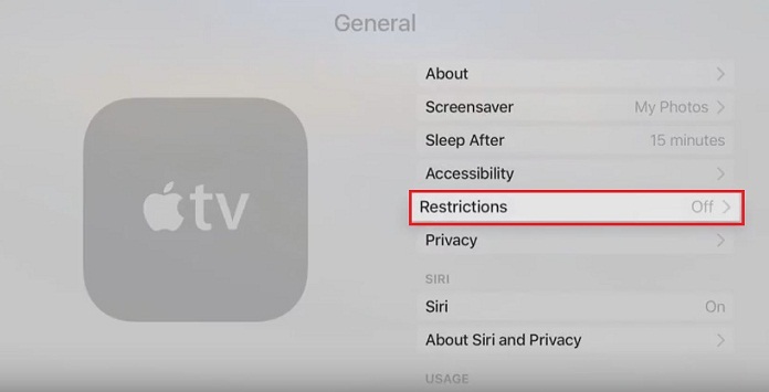 select turn on Restrictions or Parental controls