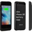 Slim iPhone SE battery cases with heavy storage capacity