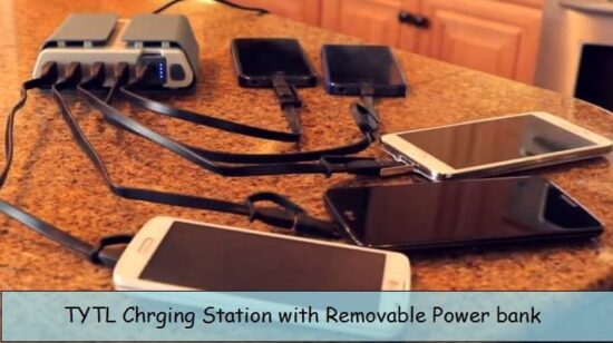 TYLT Charging station with portable battery