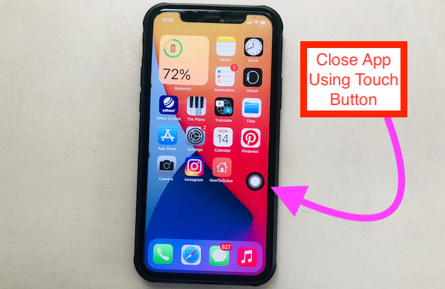 Enable Touch Button on iPhone screen