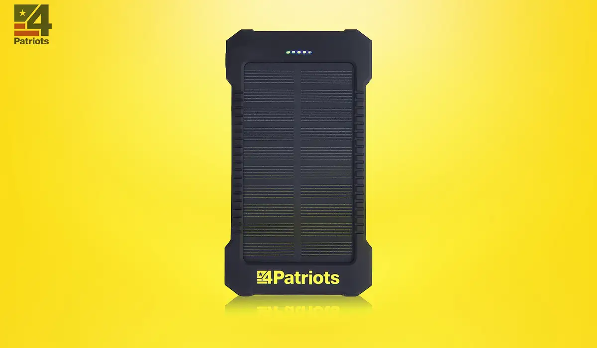 Patriots Solar Charger Power Bank For iPhone
