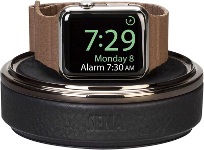 Sena Leather Apple Watch Charging Case