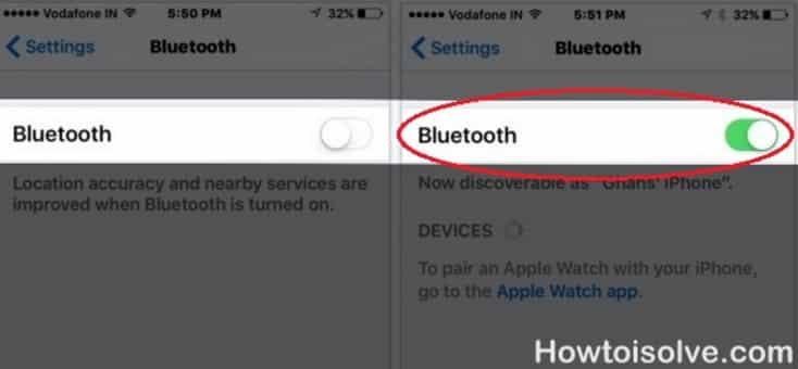 Bluetooth Not Working on iPhone SE with iOS 10