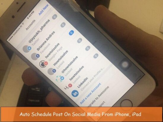 Post auto schedule from iPhone, iPad in iOS 9