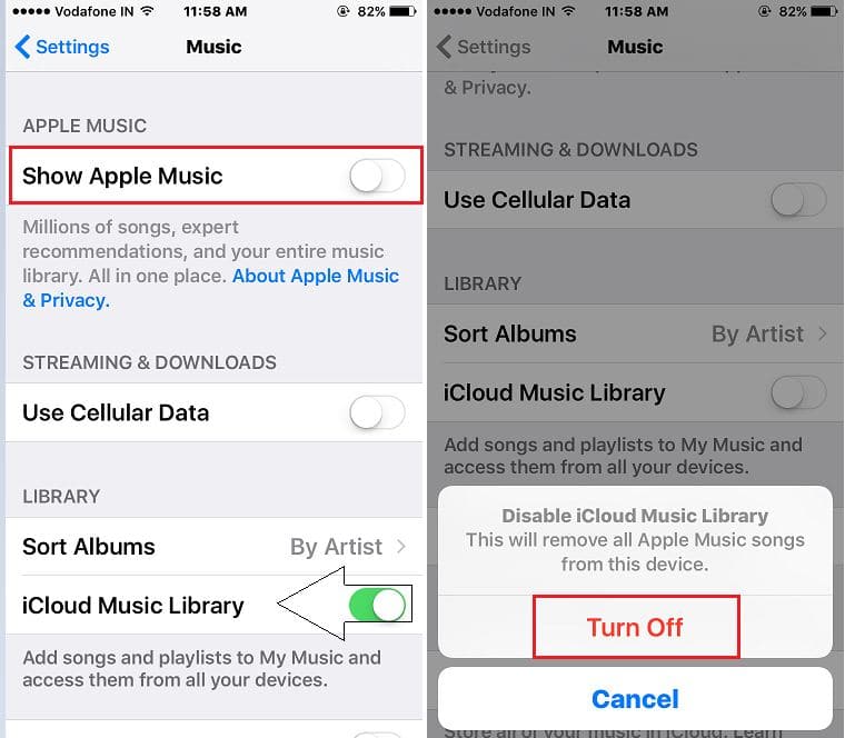 Alternate way to see all downloaded songs in music app