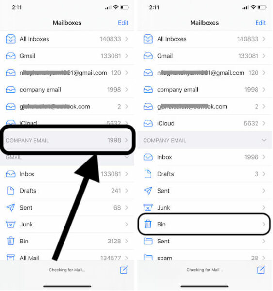 How to Move Mail From Trash to Inbox on iPhone