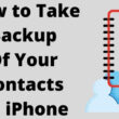 How to Take Backup Of Your Contacts on iPhone-2