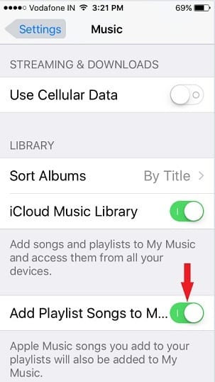 volume limit from Apple Music on iPhone