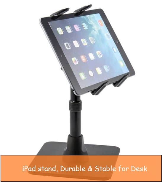 Secure counter stable stand for iPad