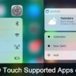 List of 3D Touch Supported iOS 10 Apps