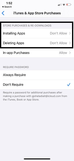 Stop installing and Deleting app on iPhone