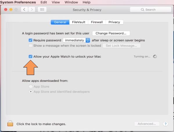 Turn on auto unlock macOS sierra from Mac or iMac