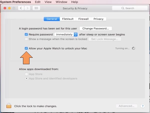 Включите автоматическую разблокировку macOS sierra с Mac или iMac