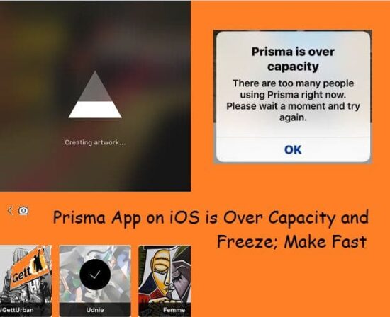 Prisma is over capacity fixed on iPhone, iPad