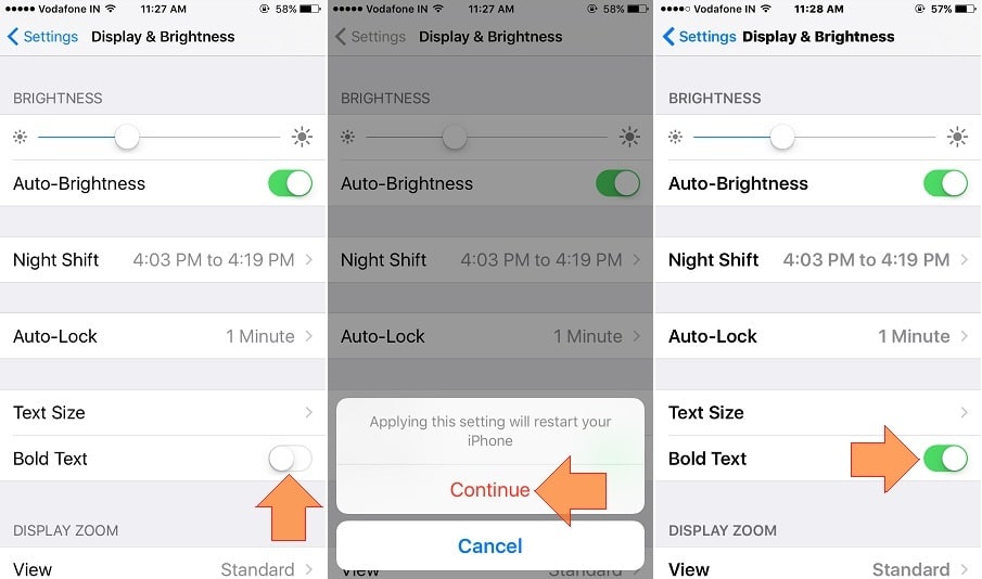 Change static text size in iPhone, iPad