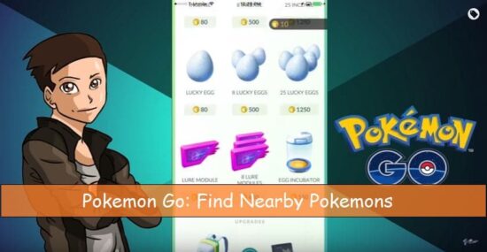 Find nearby Pokémon in Pokémon go in iPhone app