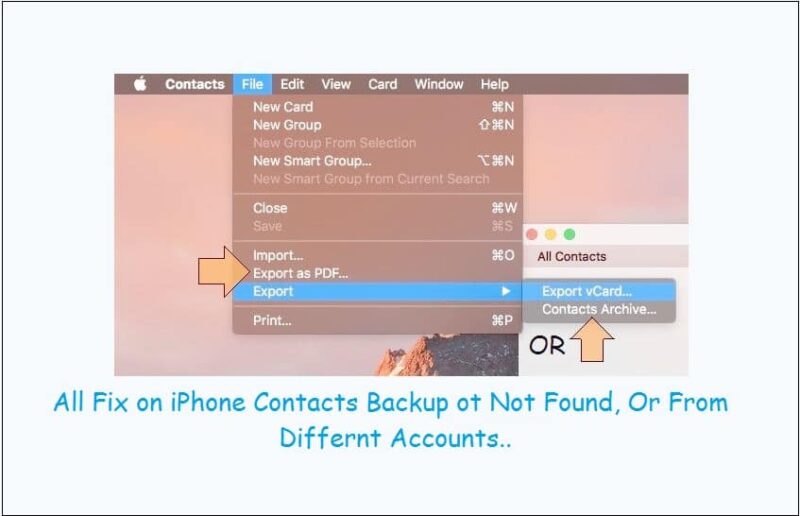 Fixed all problems on Fetch iPhone contacts and Backup