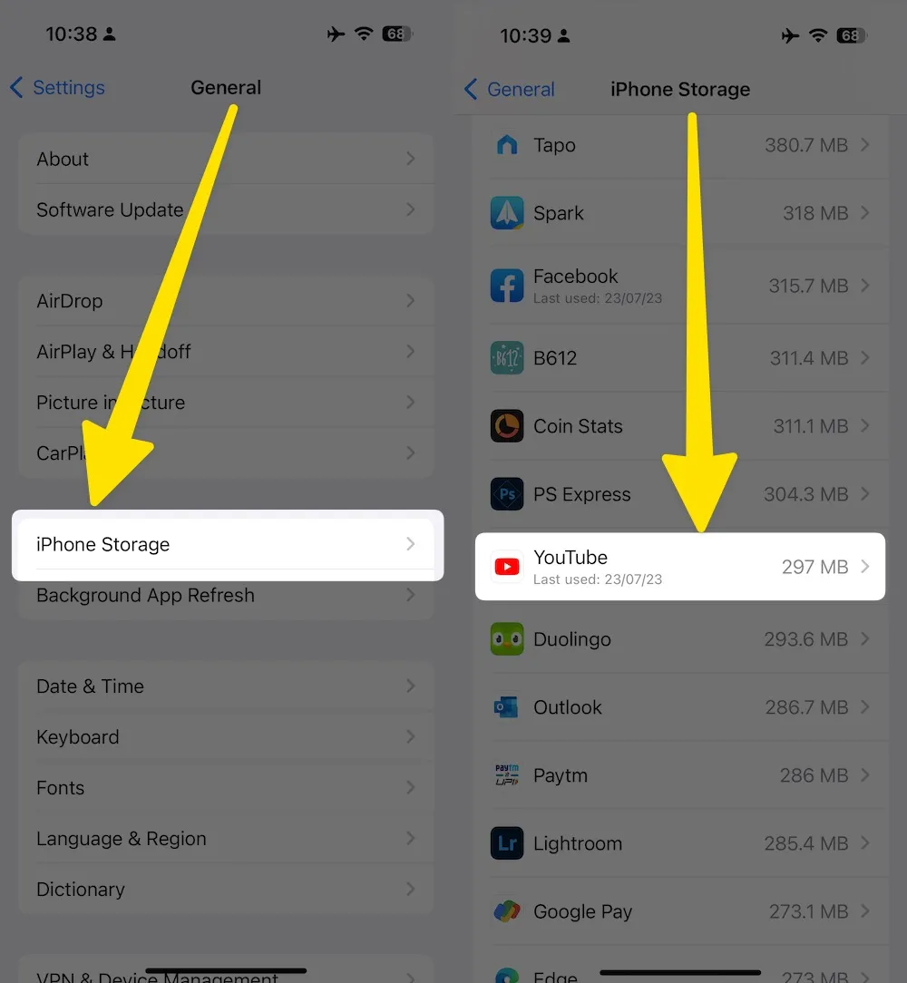 how to find version of app on ipad