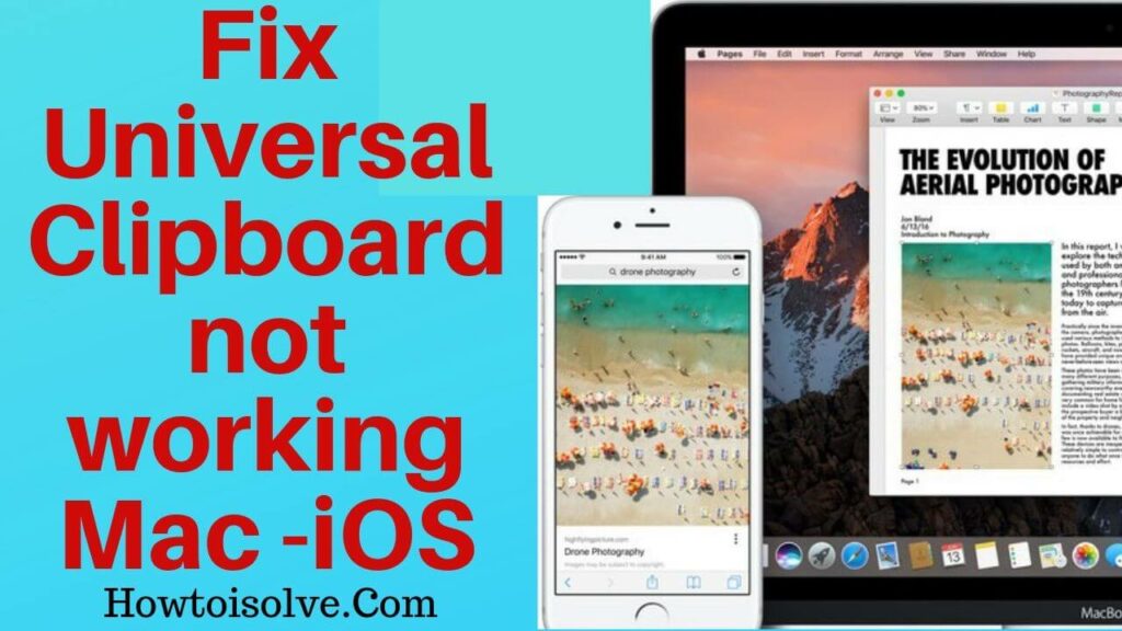 Fix Apple Universal Clipboard not working on Mac to iOS