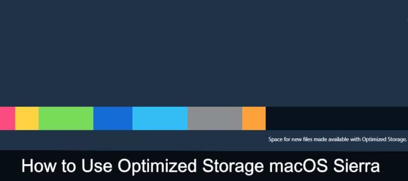 Use Optimized Storage macOS Sierra macbook, macbook pro, imac, macbook air