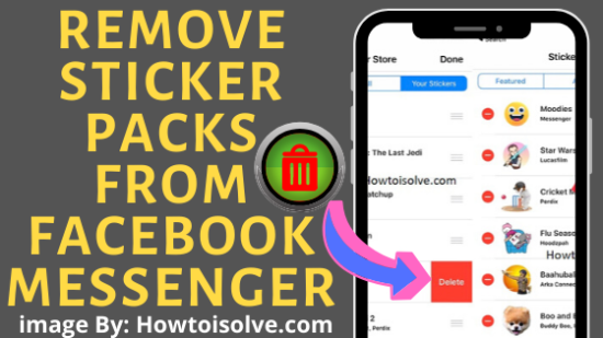 how to delete downloaded stickers on facebook messenger iPhone iPod Touch
