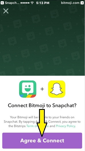 Snapchat With Bitmoji App on iPhone 