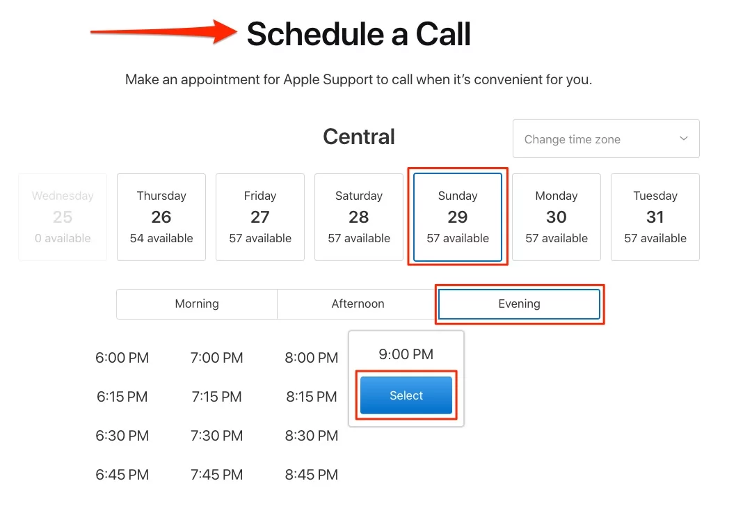 select-date-and-time-for-schedule-a-call-for-apple-pay-support