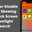 Hide or Disable Apps Showing on Lock Screen Spotlight Search