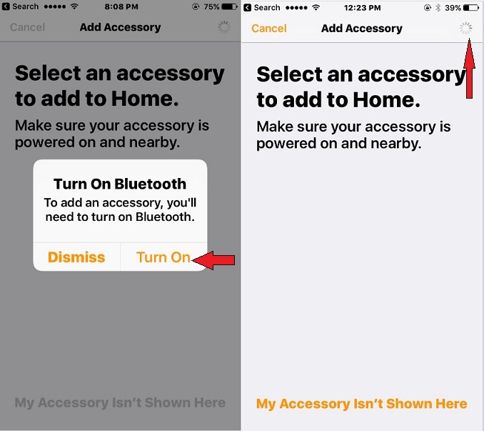 HomeKit Accessory not found in Home App iPhone iOS 10 iPad